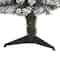 3ft. Pre-Lit Flocked West Virginia Fir Artificial Christmas Tree, Clear LED Lights